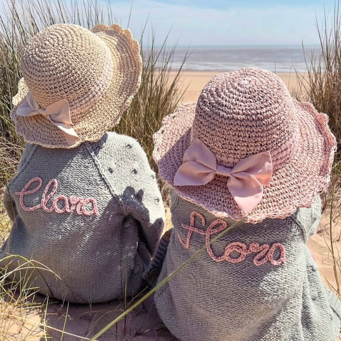 rainbow 1-2 years hand knit cardigan