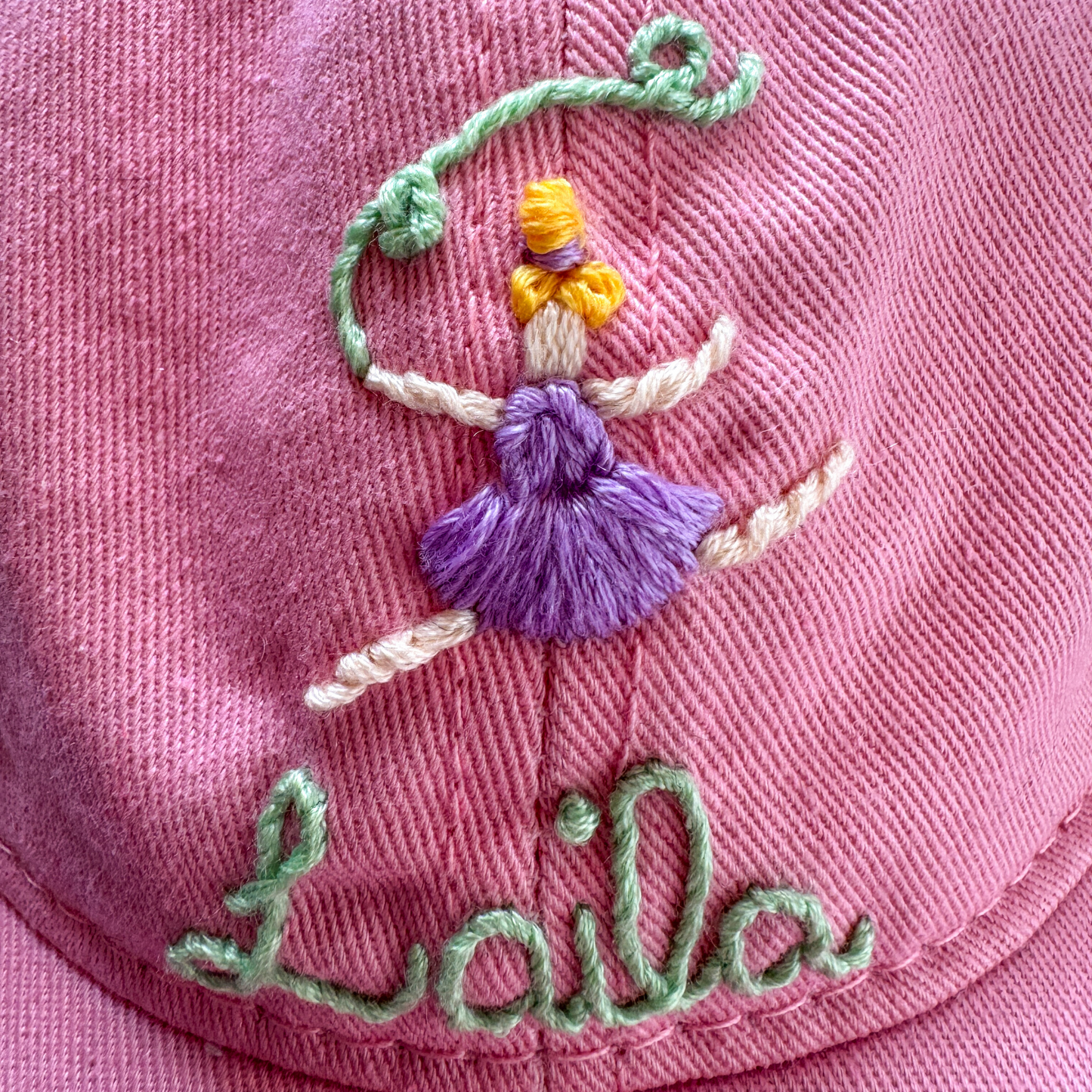 hand-embroidered kids cap