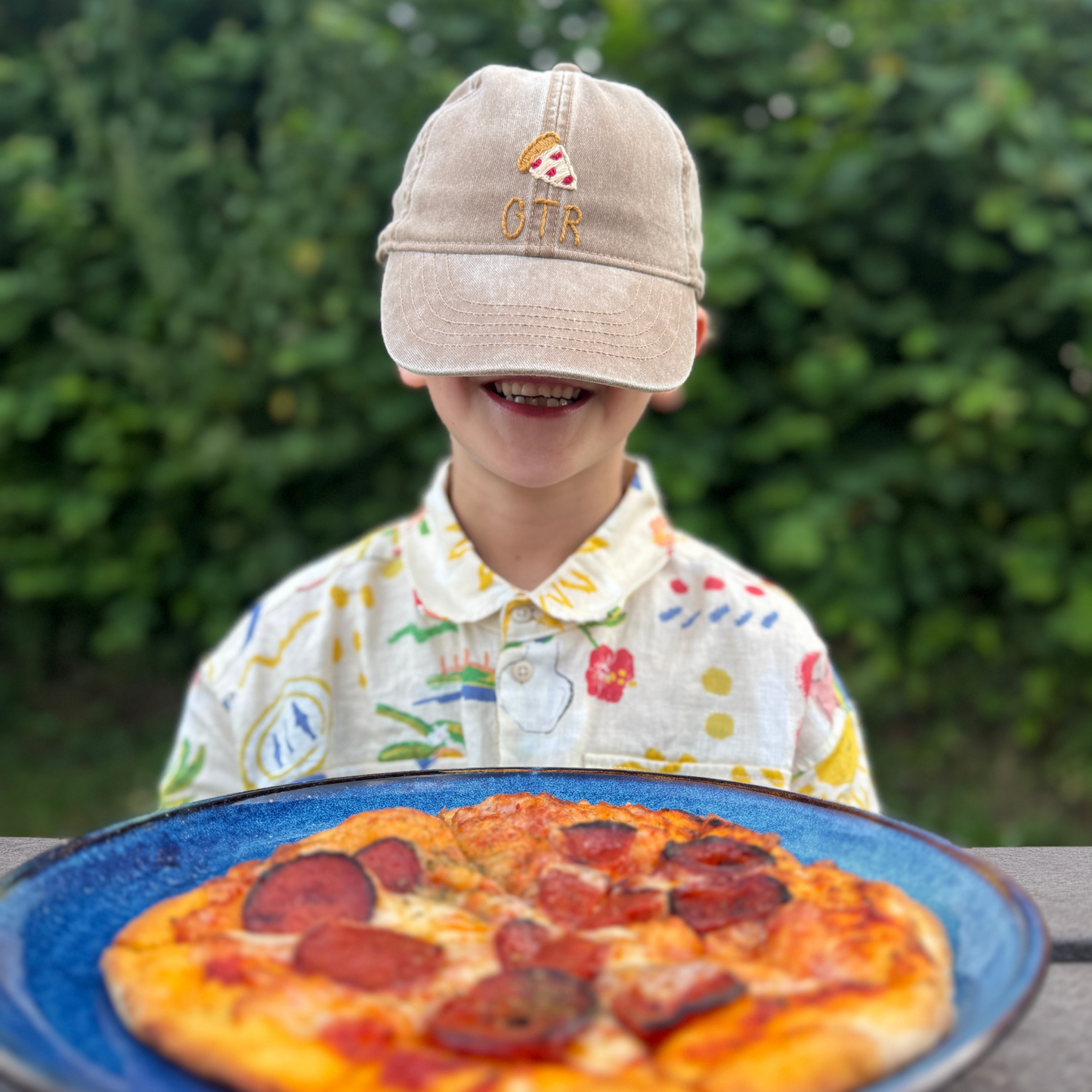 hand-embroidered kids cap