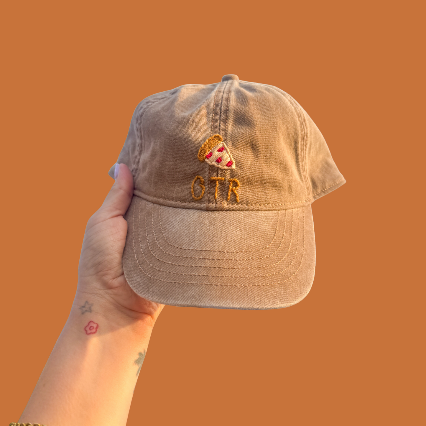 hand-embroidered kids cap