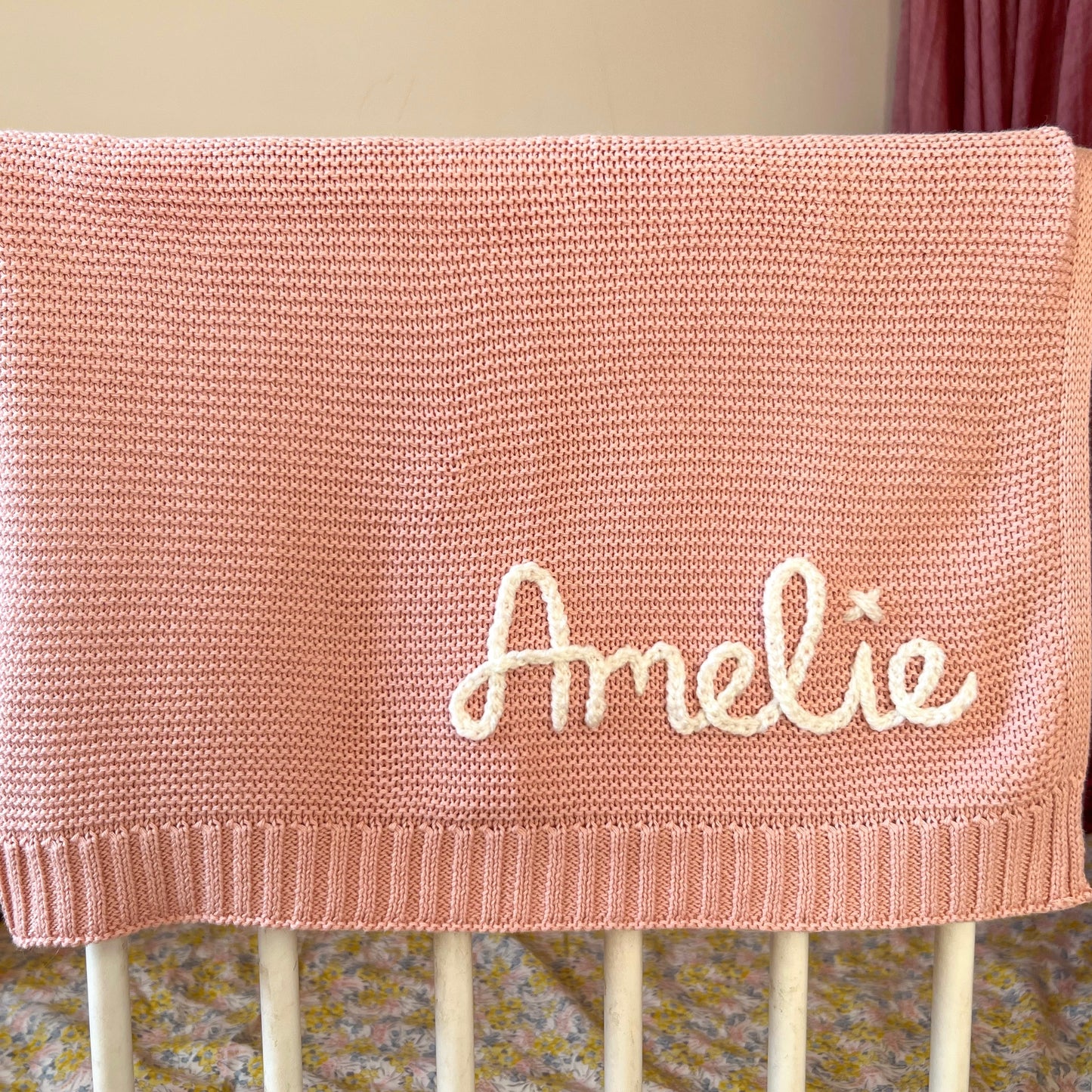 hand-embroidered baby blankets