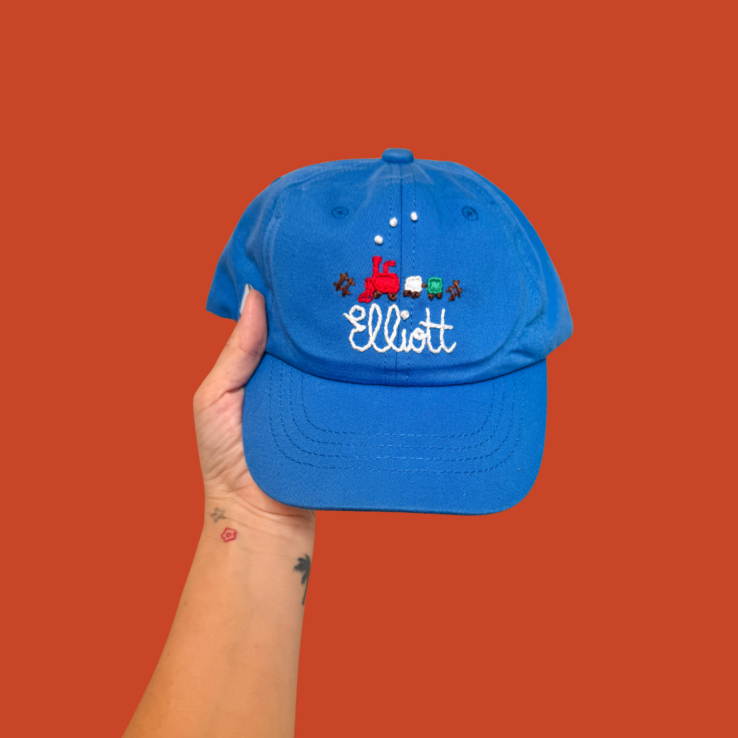 hand-embroidered kids cap